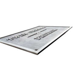 luxury gold finish brass nameplate for home