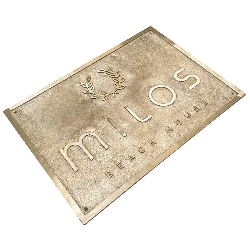 custom engraved brass plaque brass finish