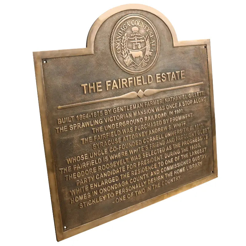 Custom vintage style home heritage plaque