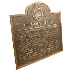 Custom vintage style home heritage plaque