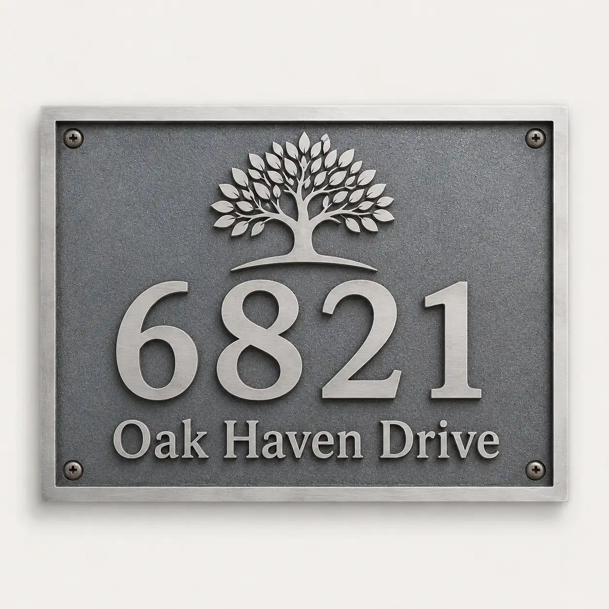 Premium bronze house number sign for residential entrance