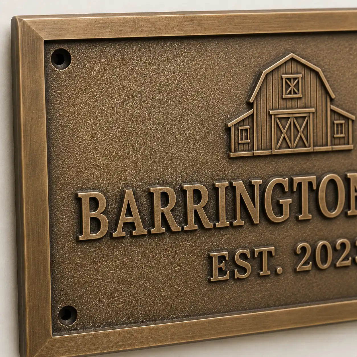 Custom engraved bronze plaque for recognition, awards, and dedication signs