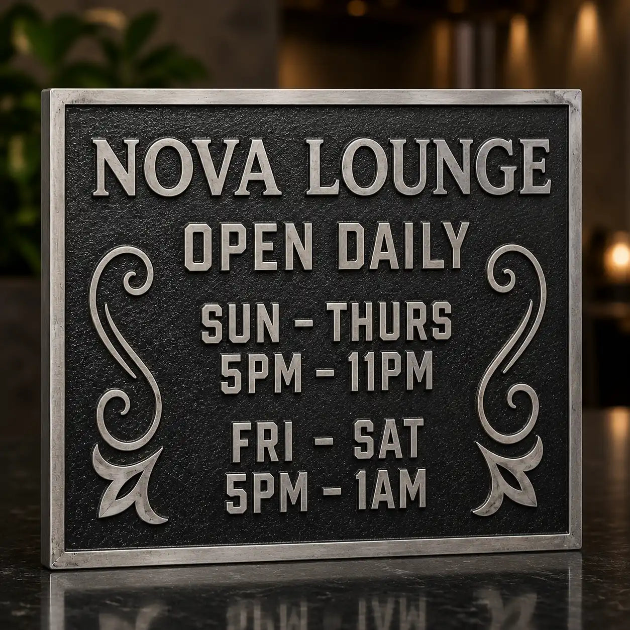 Personalized bronze plaque for memorial, recognition, or dedication