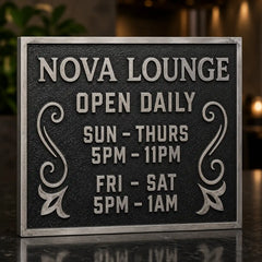 Personalized bronze plaque for memorial, recognition, or dedication
