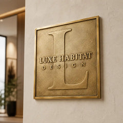 Solid brass engraved plaque with black and silver lettering