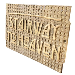 Engraved brass address plaque for house