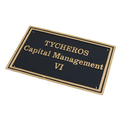 custom brass sign for plaques