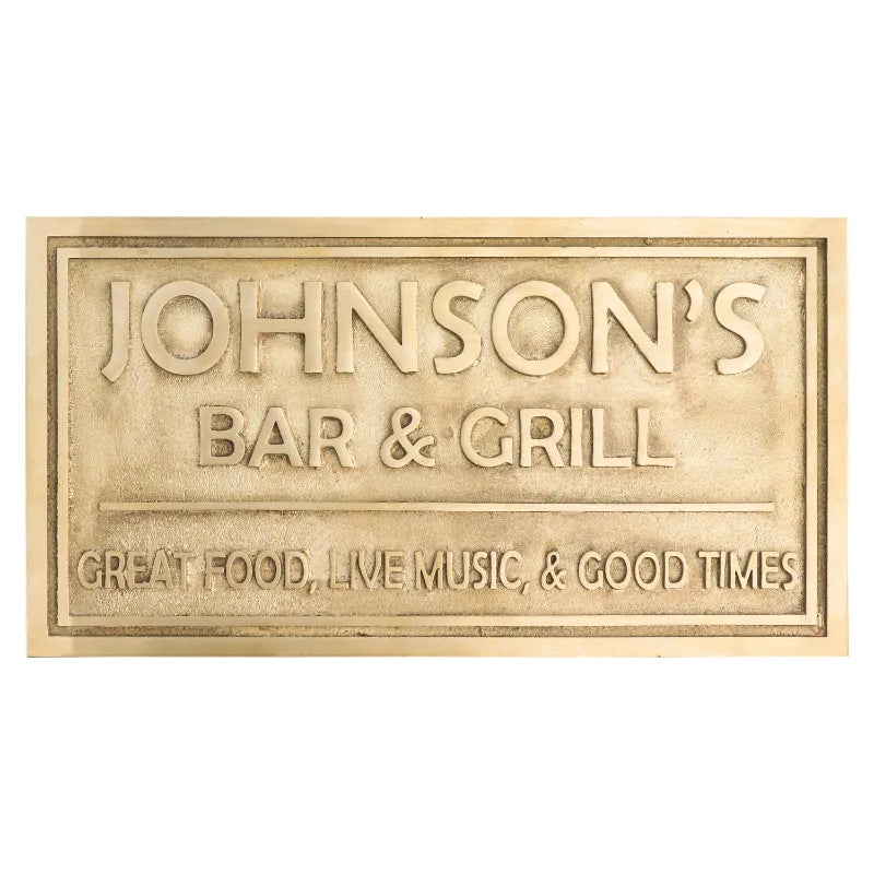 Engraved Name Plate | Brass Address Plaque