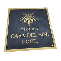 brass name plaque custom