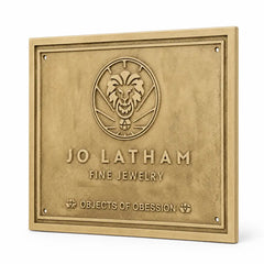 Handcrafted brass address sign for homes, offices, and businesses