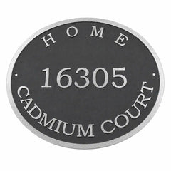 Solid brass surface with premium engraved finish