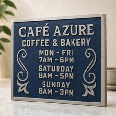 Personalized bronze wall plaque with custom inscription