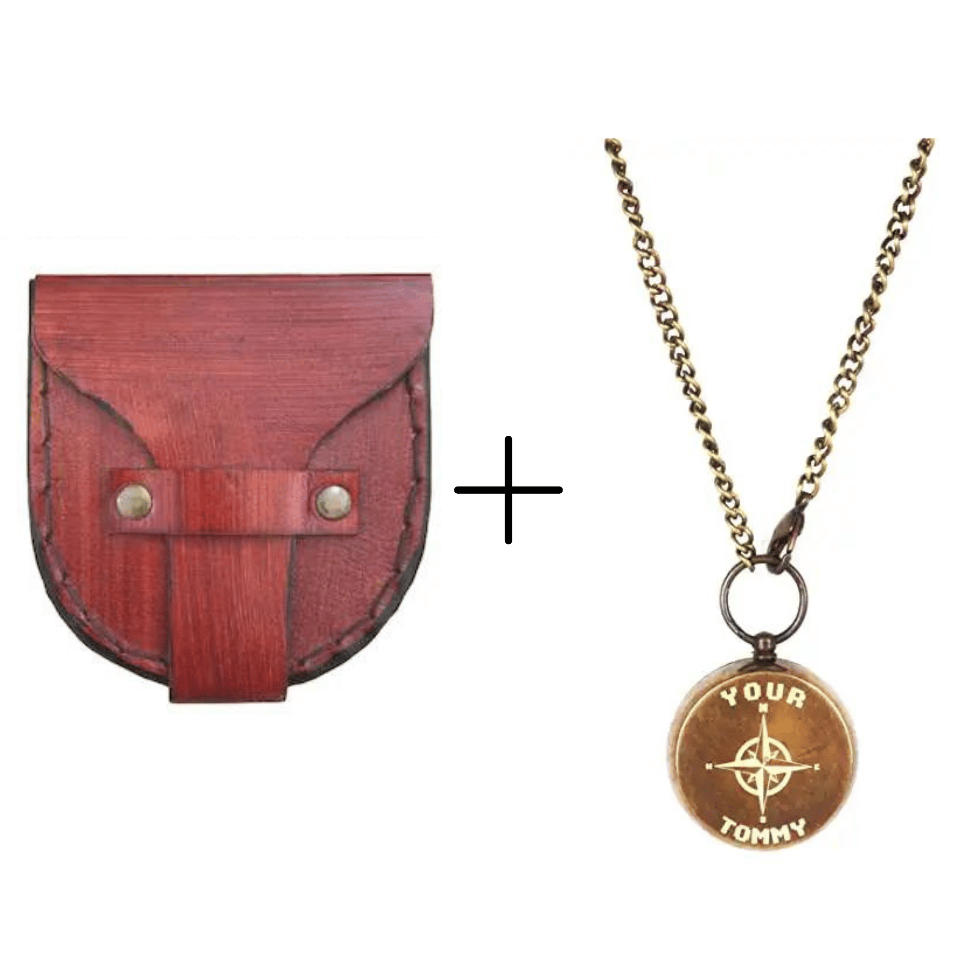 Your Tommy Your Tubbo Compass Necklace Pair PorthoMall