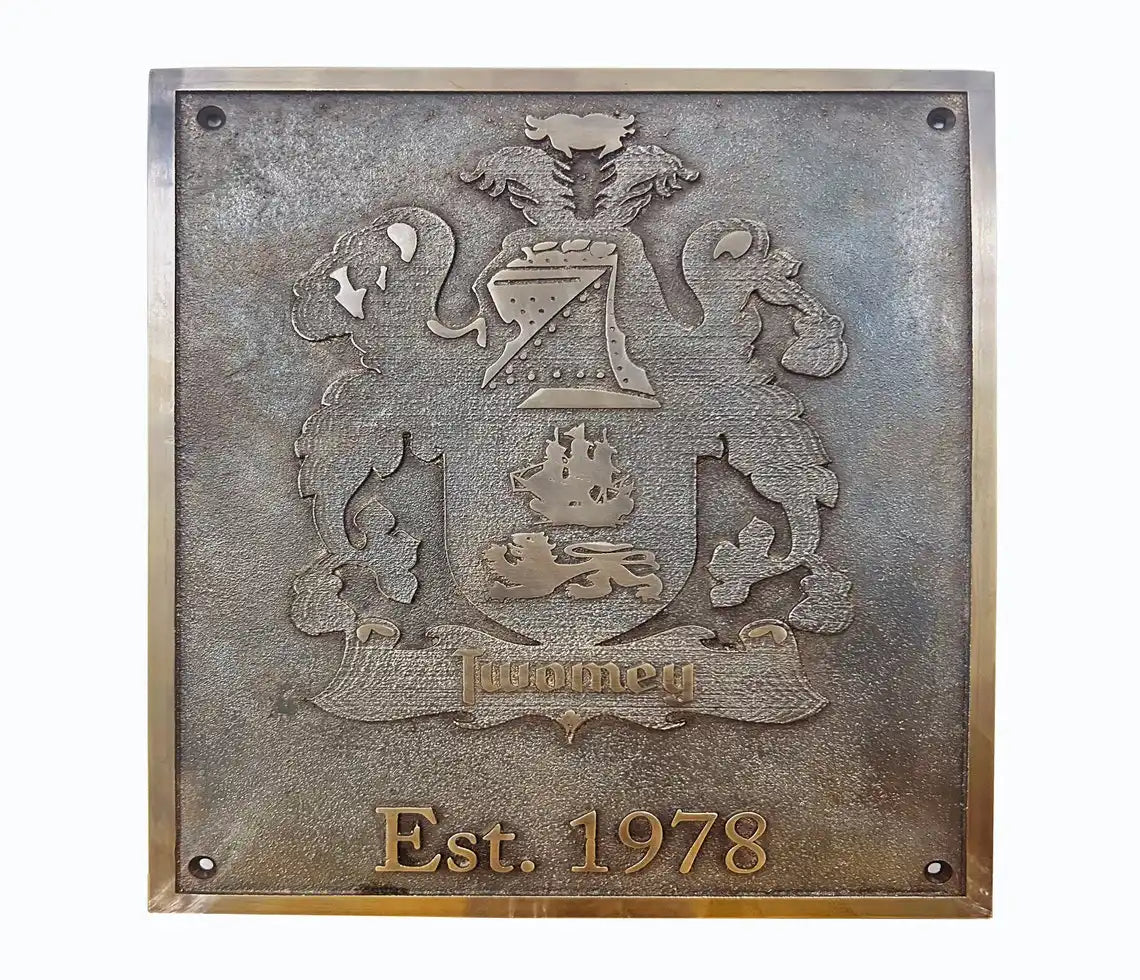 Brass Est plaque with Engraving