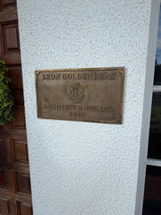 Plaque de plaque en laiton départementale DBP141