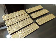 Customized Cast Brass Door Signs Plaque Plate BP08