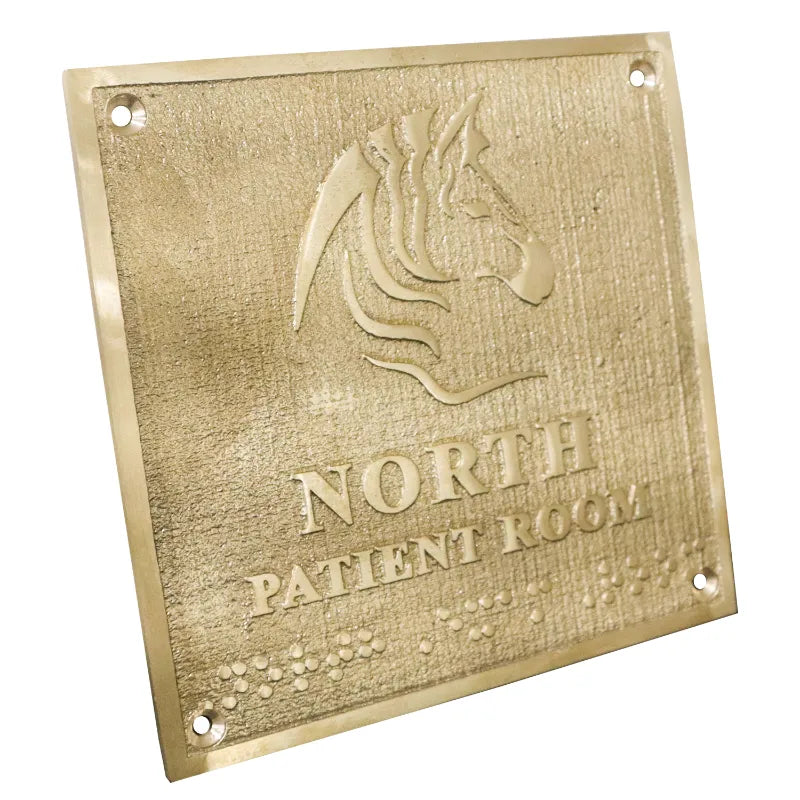 Premium brass plaque for home