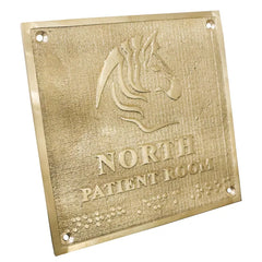 Premium brass plaque for home