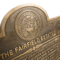 Classic engraved historic home plaque