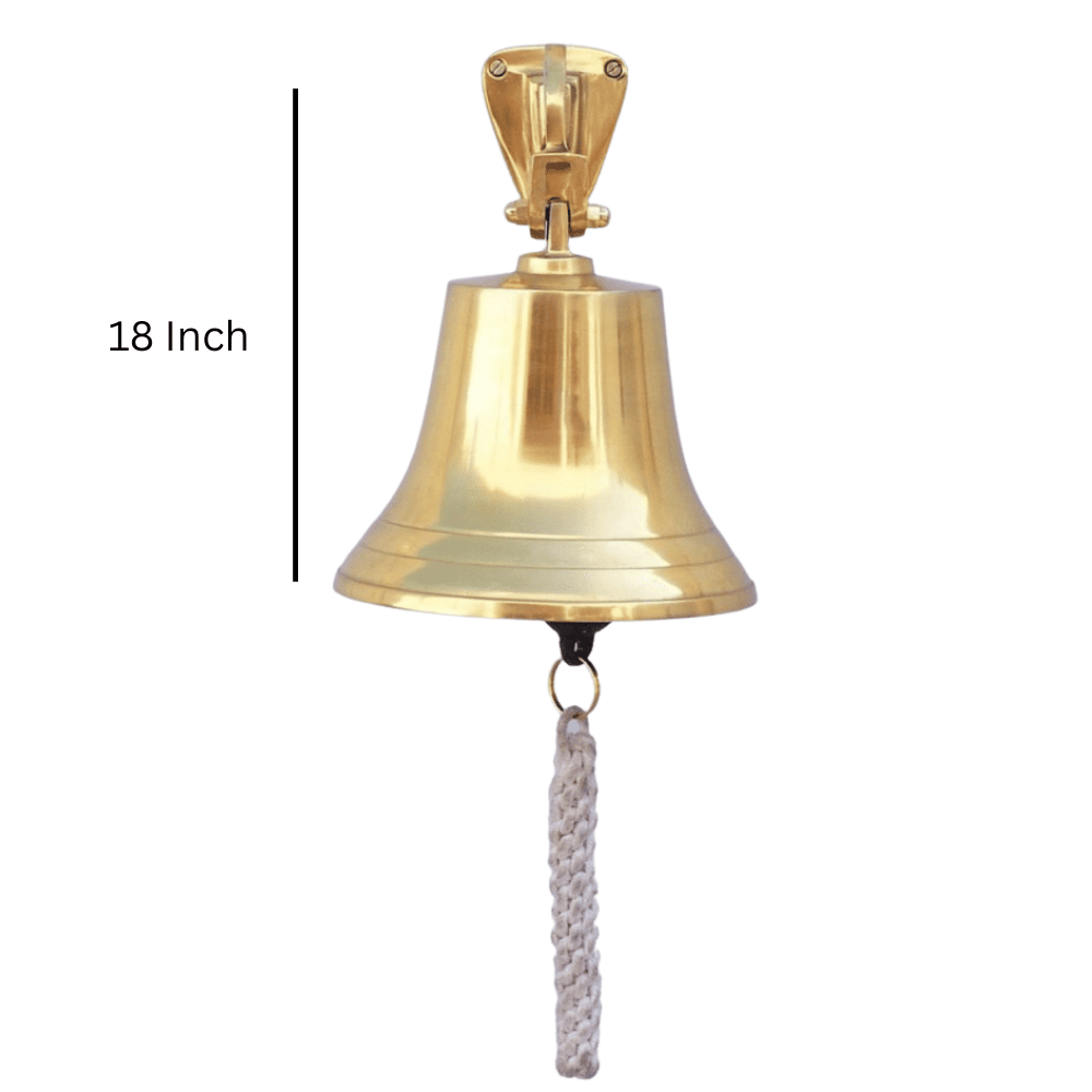 18-inch brass ship bell for coastal properties