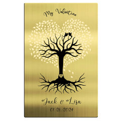 Engraved brass label plate