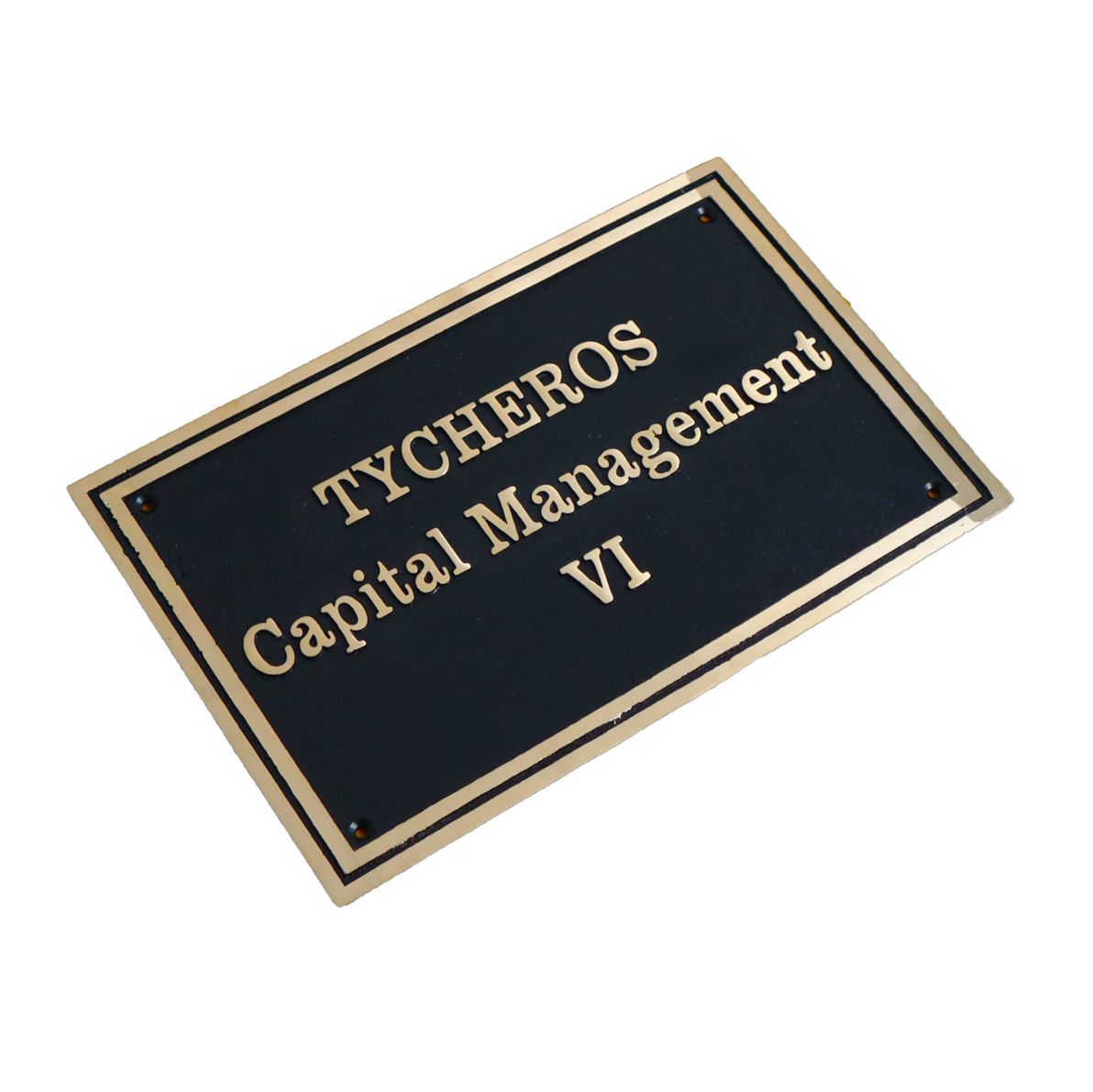 Polished brass engraved plate | brass nameplate for home or office