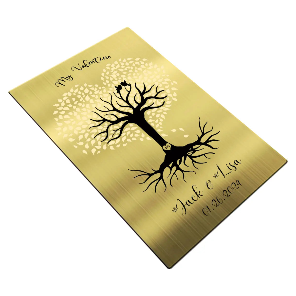 brass desk nameplate