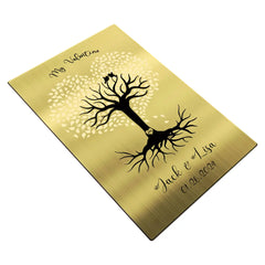 brass desk nameplate