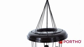 Sympathy Wind Chimes Personalized – Memorial Wind Chime in black color