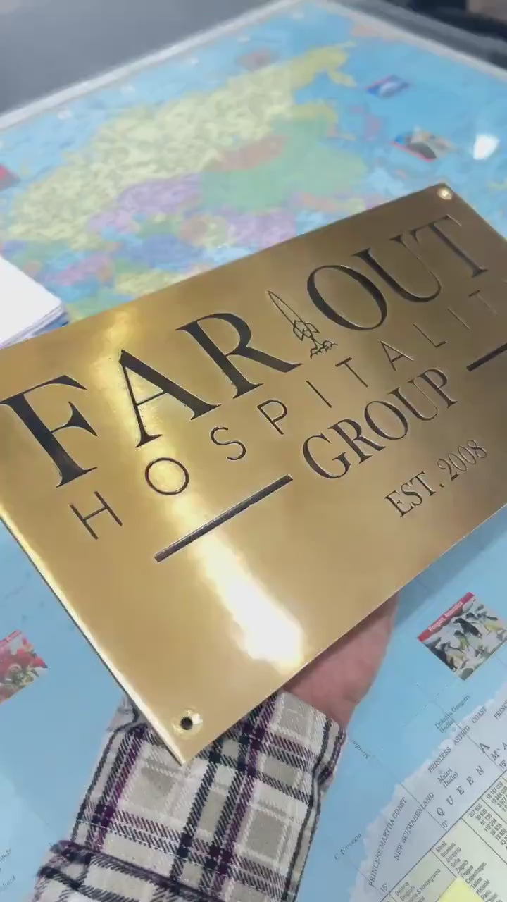 Engraved Brass Plaque Video 
