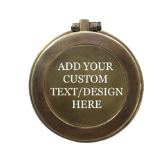 Reloj de mesa con brújula de latón y grabado personalizado BCTC17