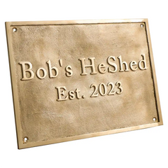 personalized brass home address sign | custom engraved brass door plaque