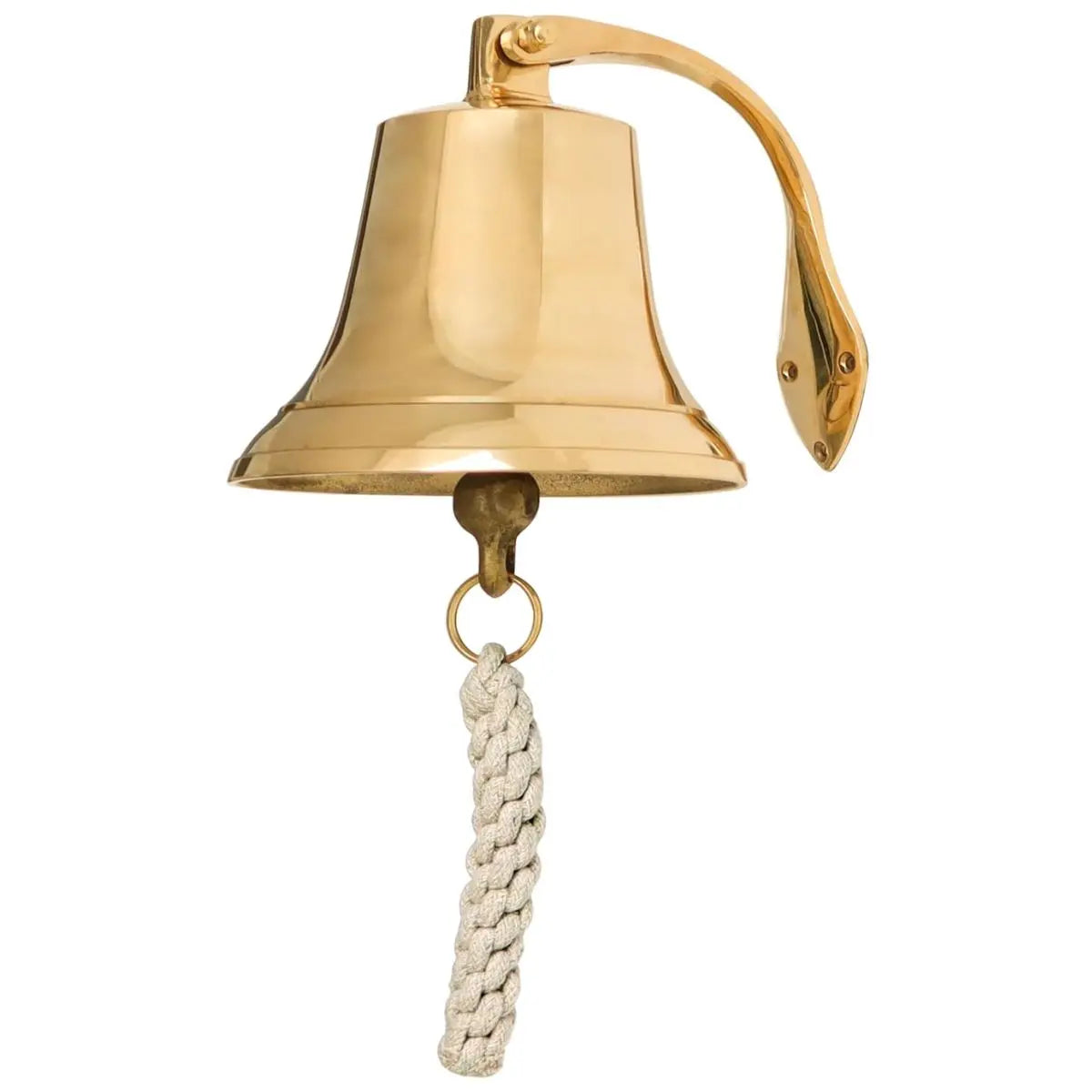 solid brass ship bell wall hanging