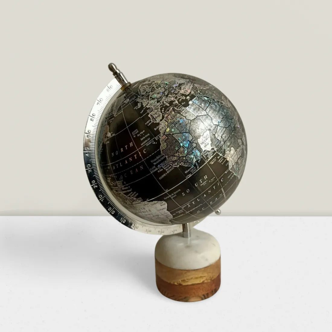antique globe heritage-style world decor