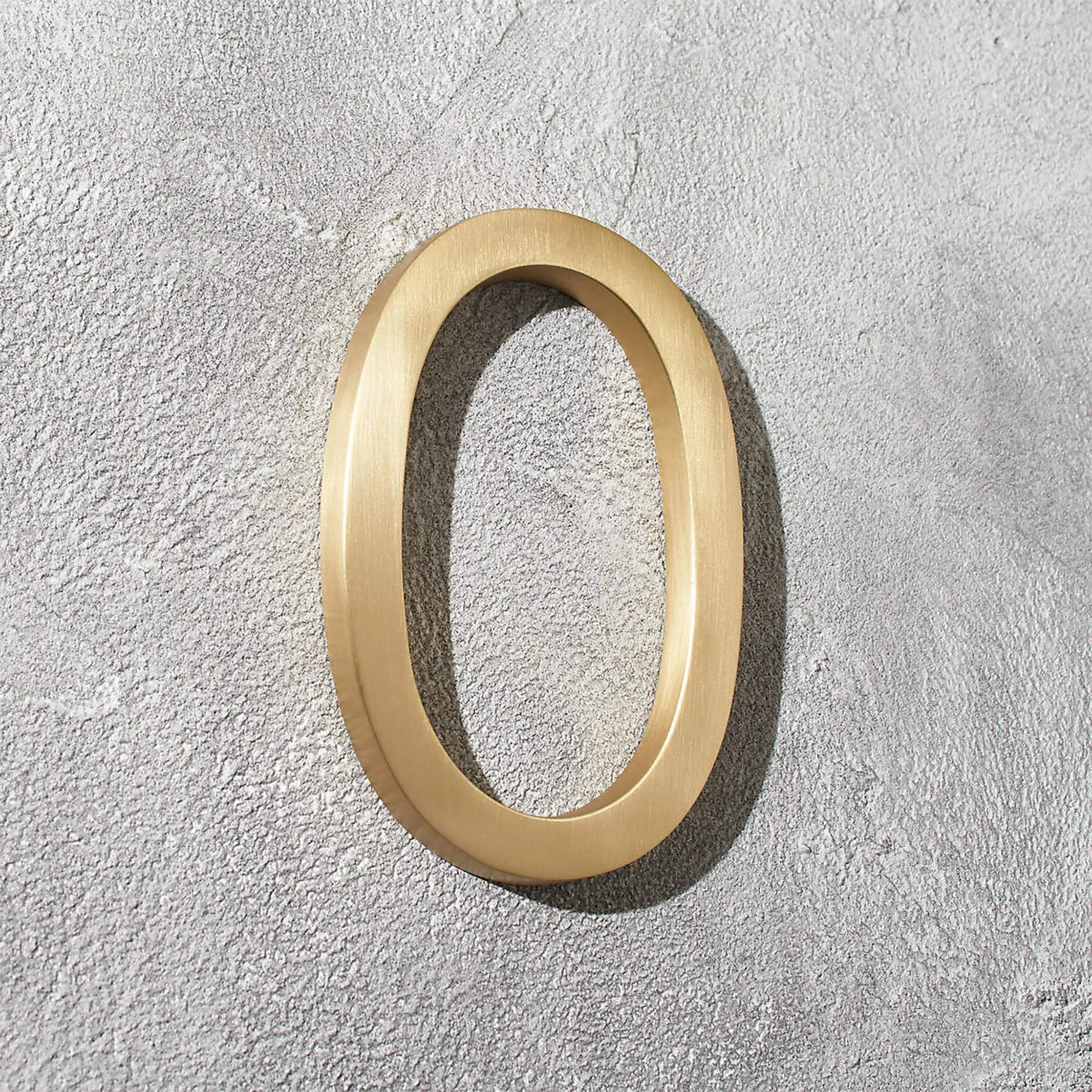 Custom brass address number plaque