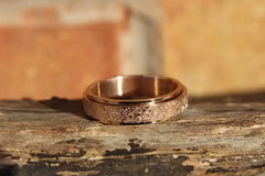 6mm Rose Gold Stainless Steel Spinner Ring, Unisex Ring, Stainless Steel Spinner Ring