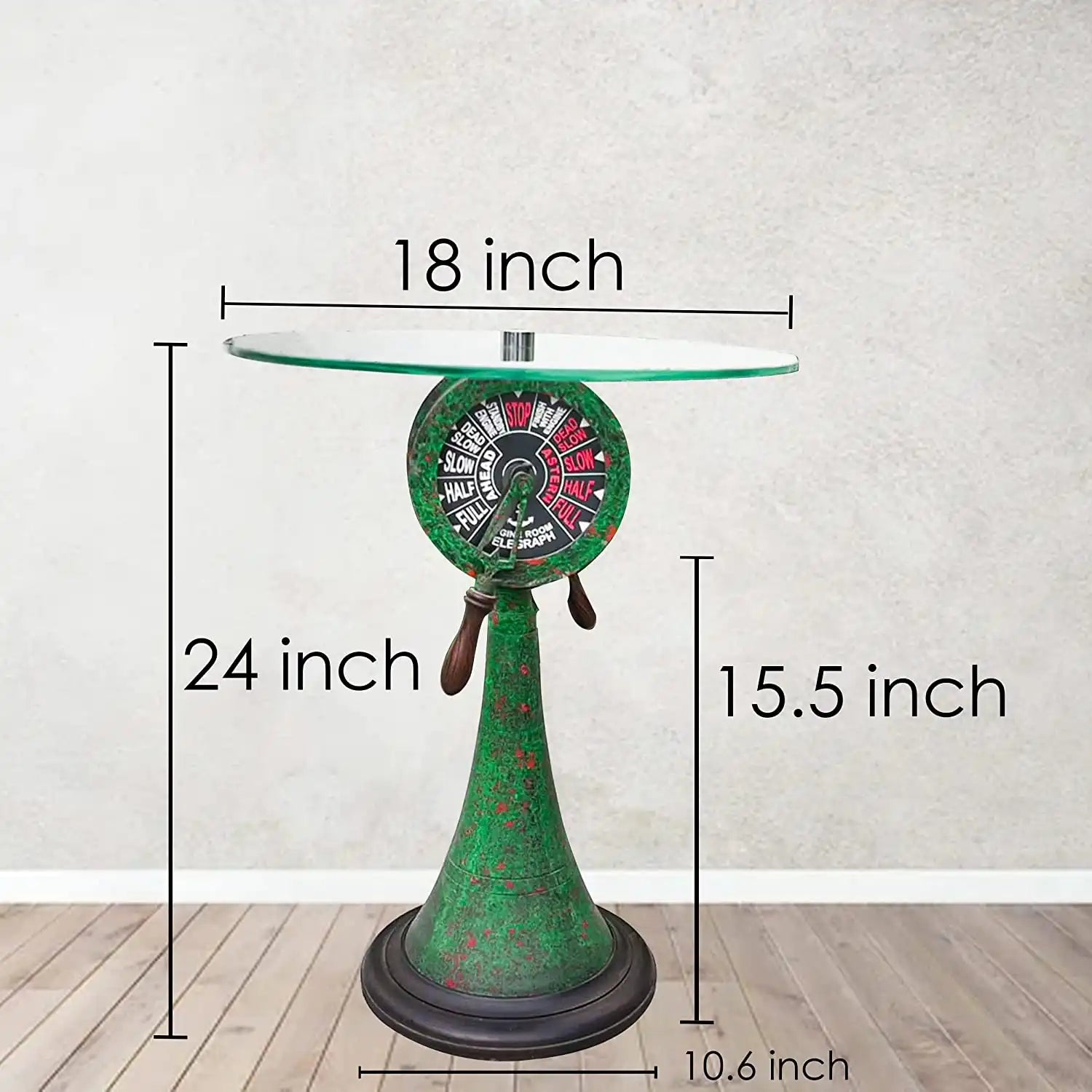 Antique Green Telegraph Table for Home Decor by Porthomall | Unique Style Tables for unique decorative choices and accent in home