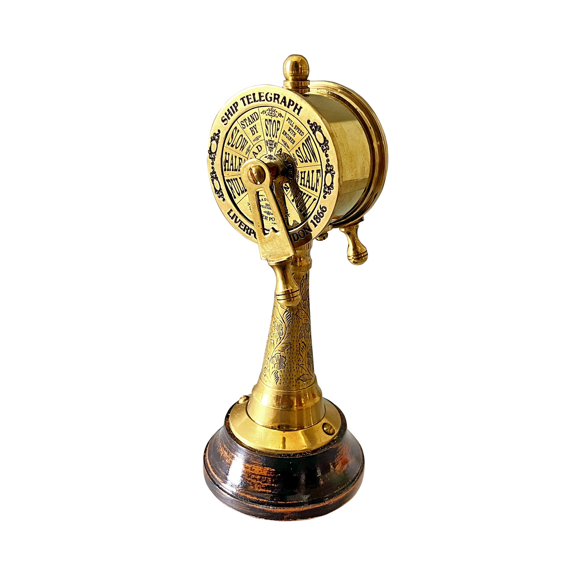 7" Maritime Nautical Brass Ship Telegraph Antique Ship's Engine Order Telegraph