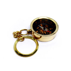 Brass Compass Key Ring BCKR01