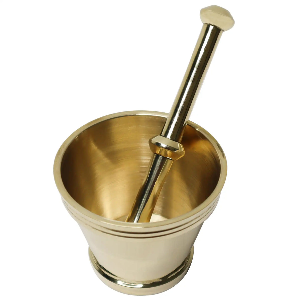 Brass Mortar and Pestle | Mortar and Pestle | Kitchen Essentials | Spice Grinding Tool | Traditional Spice Grinder | Healthy Kitchen Tool