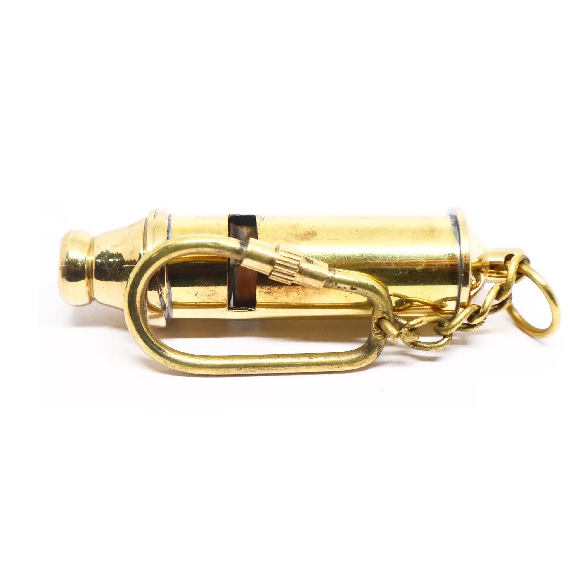 Brass Scout's Whistle Key Ring BSWKR01