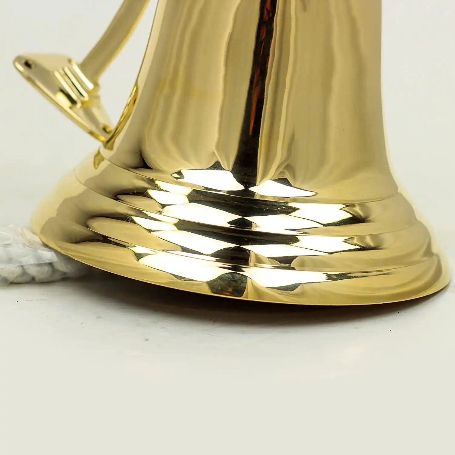 Deluxe Grade 8 Inch Brass Nautical Hanging Bell