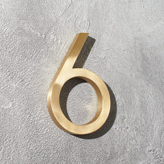 Cast Brass Unlacquered Custom Alphabet and Number Plaques CBUCSP34