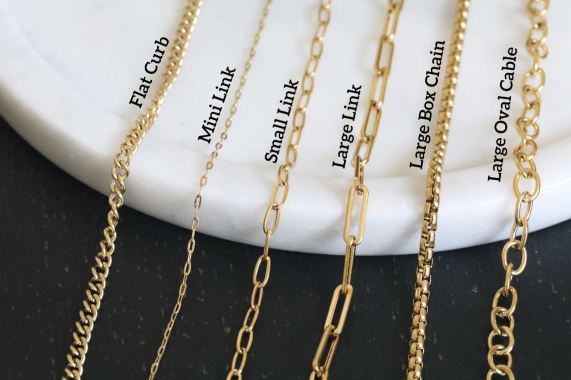 14k Gold Large Open Link Chain Bracelet  Etsy