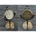 Custom Antique Table Desk Clock for Couples, Anniversary, Birthday ACP11