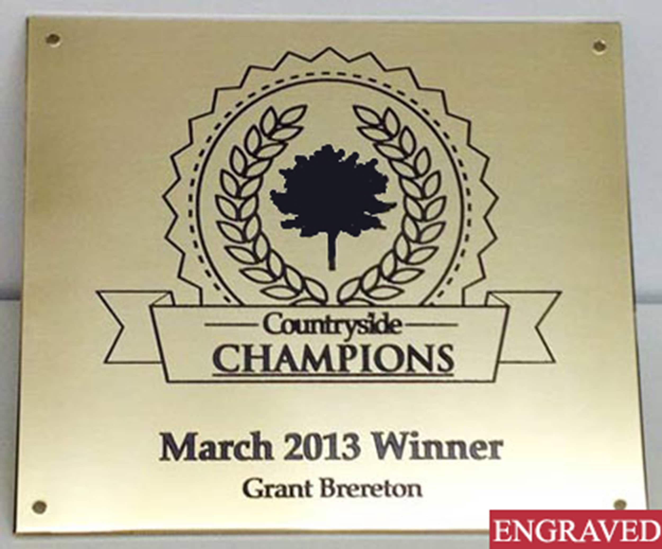 Custom Brass Engraved Name Tag