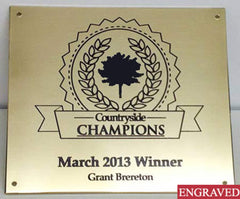 Custom Brass Engraved Name Tag