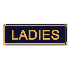 Decorative Brass Room Label Sign