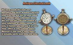 Engraved Antique Table Desk Clock For Gift ACP07