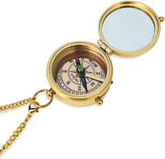 Gifts for Mom from Daughter or Son - Mom's Compass Gold Makeup Mirror - Birthday, Mothers Day, Mother of The Bride, Sentimental & Meaningful Gifts Ideas for Mother, Pocket Hand Mirror